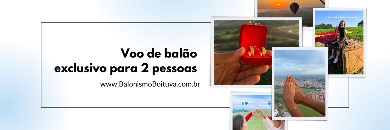 Voo exclusivo Passeio de Balão